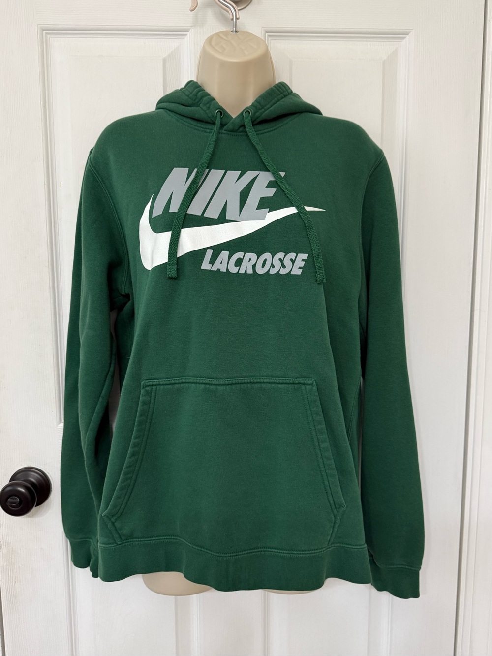 Nike Club Fleece Lacrosse Hoodie Green Pullover Men’s Medium - Picture 2 of 14